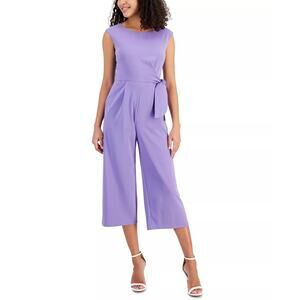 Tahari ASL Tie-Waist Cropped Jumpsuit SZ 6